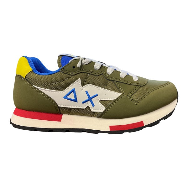 Sun68 scarpa sneakers da ragazzo Niki Solid Z32318 19 militare