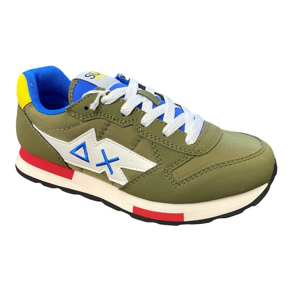 Sun68 scarpa sneakers da ragazzo Niki Solid Z32318 19 militare