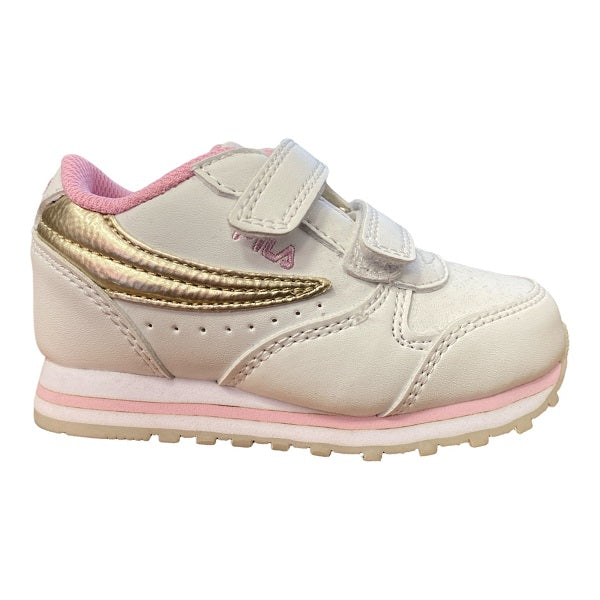 Fila Orbit infant girl's sneakers shoe with Velcro 1011080.00I white-gold