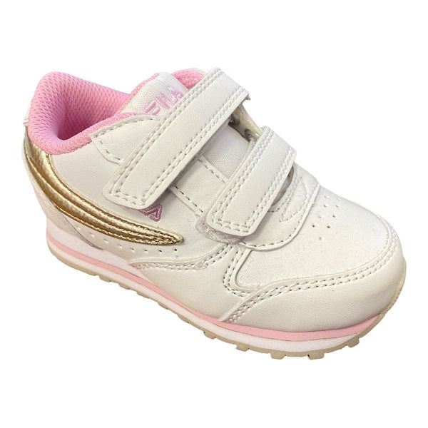 Fila Orbit infant girl's sneakers shoe with Velcro 1011080.00I white-gold