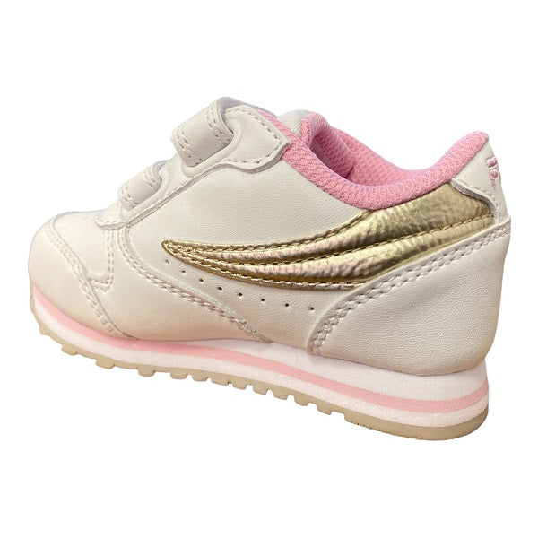 Fila Orbit infant girl's sneakers shoe with Velcro 1011080.00I white-gold