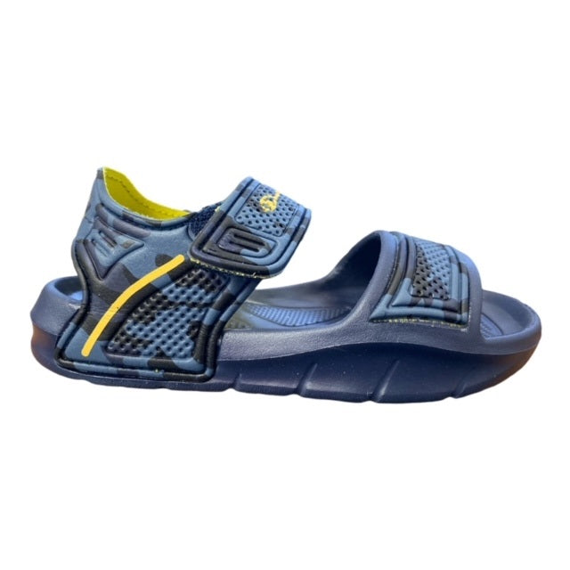 Champion sandalo da bambino Squirt B PS S31243 BS035 DRB blu mimetico-giallo
