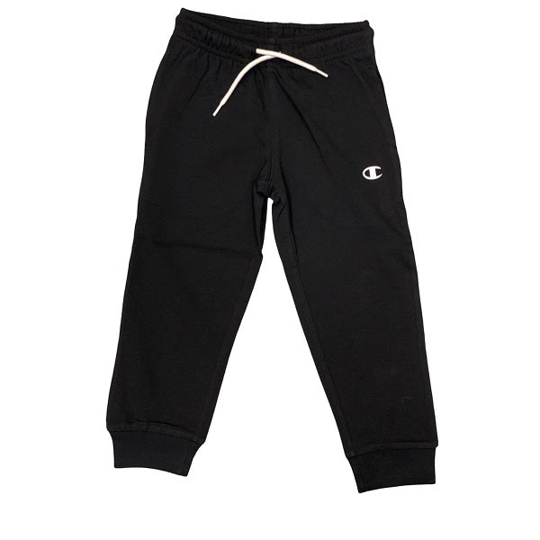Champion Pantalone Sportivo da ragazzo con polsino Legacy Basic-Pro Jersey 306026 KK001 NBK nero