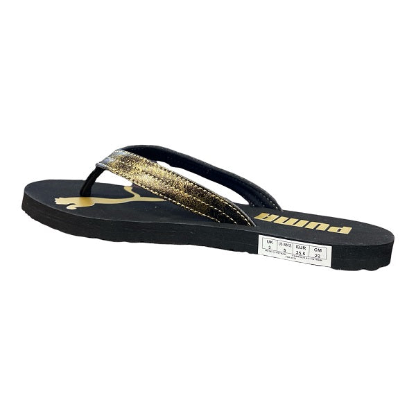 Puma Infradito da donna Cozy Flip Stardust 384115 01 black-gold