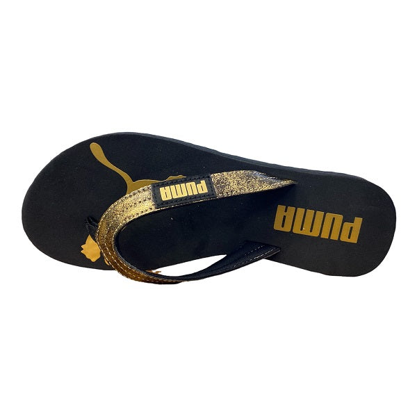 Puma Infradito da donna Cozy Flip Stardust 384115 01 black-gold