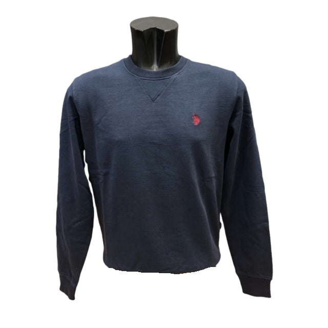 U.S. Polo Assn Felpa girocollo in cotone leggero 6152652088 179 navy