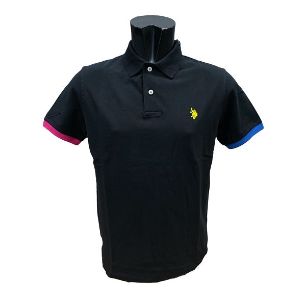 U.S. Polo Assn Polo Kory manica corta con retrocollo a contrasto 6143750336 199 black-lime