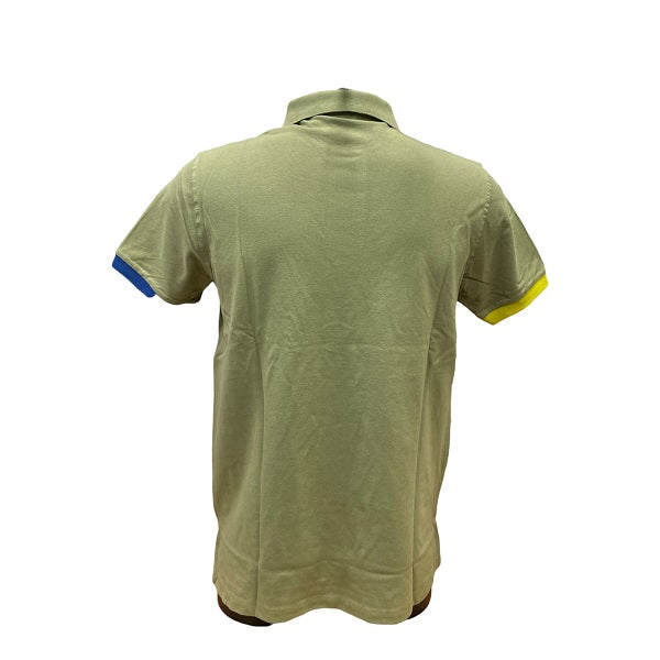 U.S. Polo Assn Polo Kory manica corrta con retrocollo a contrasto 6143750336 246 salvia-giallo oro