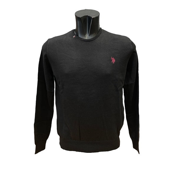 U.S. Polo Assn Maglia girocollo in cotone Burt 6139053241 199 black