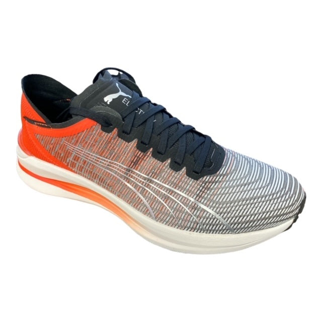Puma men's running shoe Electrify Nitro 195173 12 black-cherry tomato-white