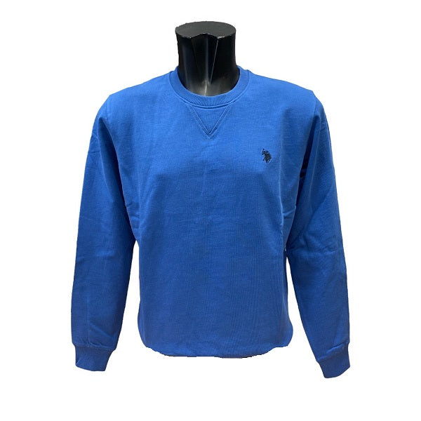 U.S. Polo Assn Felpa girocollo in cotone leggero 6152652088 137 bluette