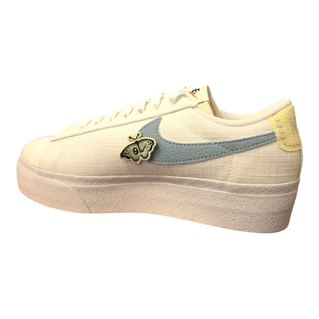 Nike women's sneakers shoe with canvas wedge Blazer Low Next Nature SE DJ6376 100 white
