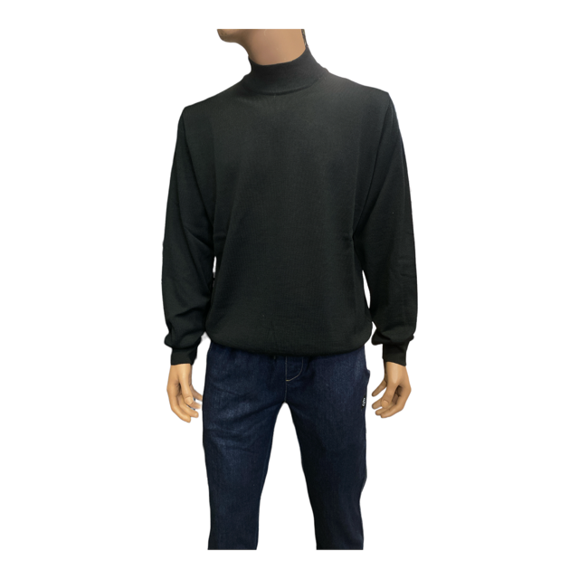 Storie Italiane Maglia da uomo a Lupetto MS/50 nero