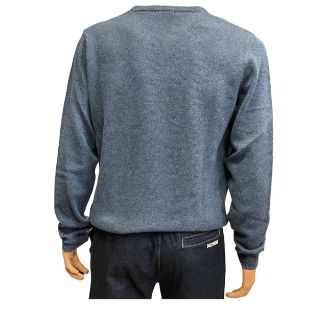 Storie Italiane Maglia da uomo girocollo Erba blu