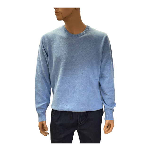 Storie Italiane Maglia da uomo girocollo Erba celeste