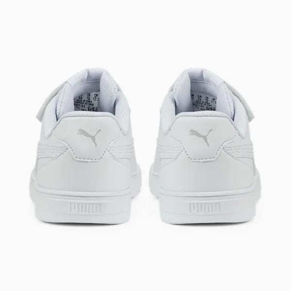 Puma children's sneakers shoe with elastic lace and velcro Caven 389307 01 white