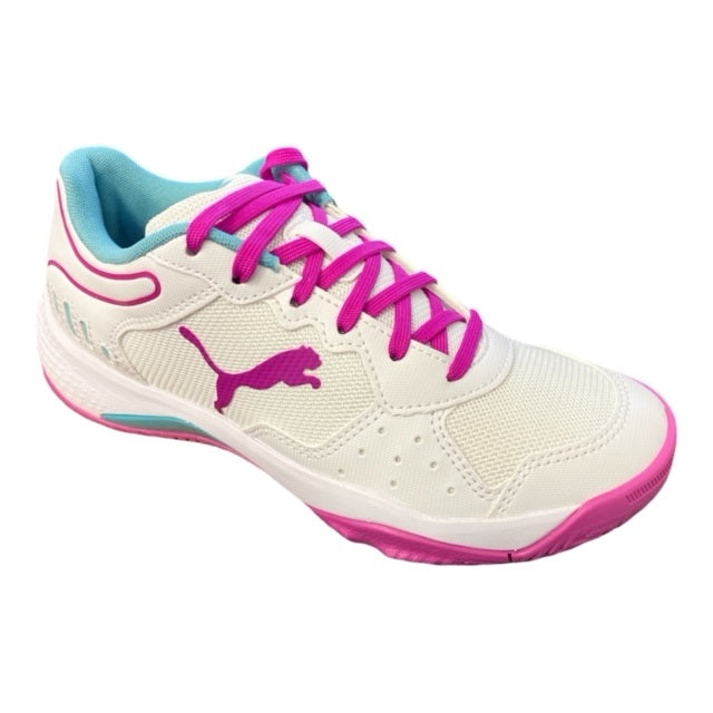 Scarpe da padel Puma Solarsmash RCT 106949 03 colore orchidea e bianco per donna con punta rinforzata