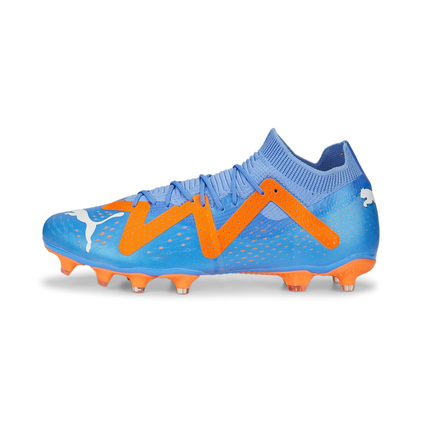 Puma scarpa da calcio da uomo con tacchetti a forma mista Future Match FG/AG 107180 01 blu-arancio