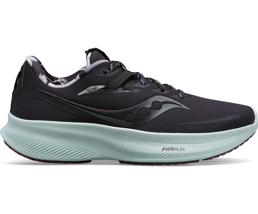 Saucony waterproof men's running shoe Ride 15 Runshield S20806 01 miles to go-black
