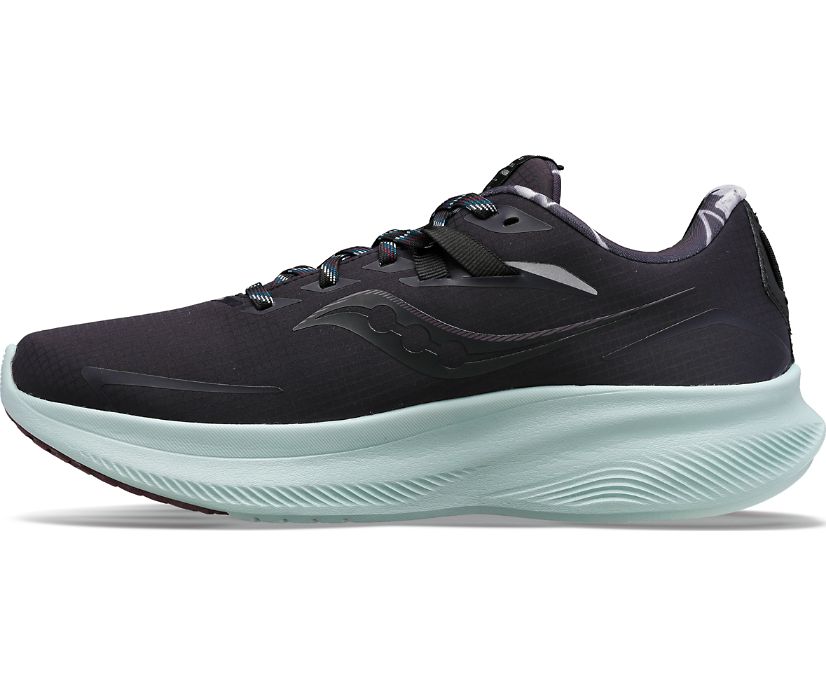 Saucony waterproof men's running shoe Ride 15 Runshield S20806 01 miles to go-black