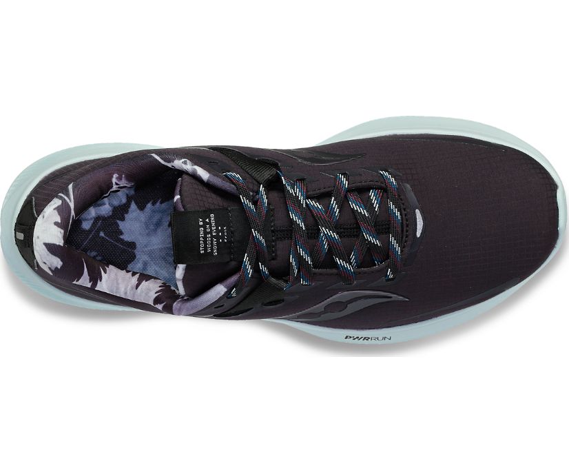 Saucony waterproof men's running shoe Ride 15 Runshield S20806 01 miles to go-black