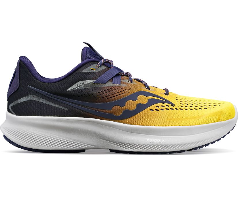 Saucony men's running shoe Ride 15 S20729-65 yellow midnight blue