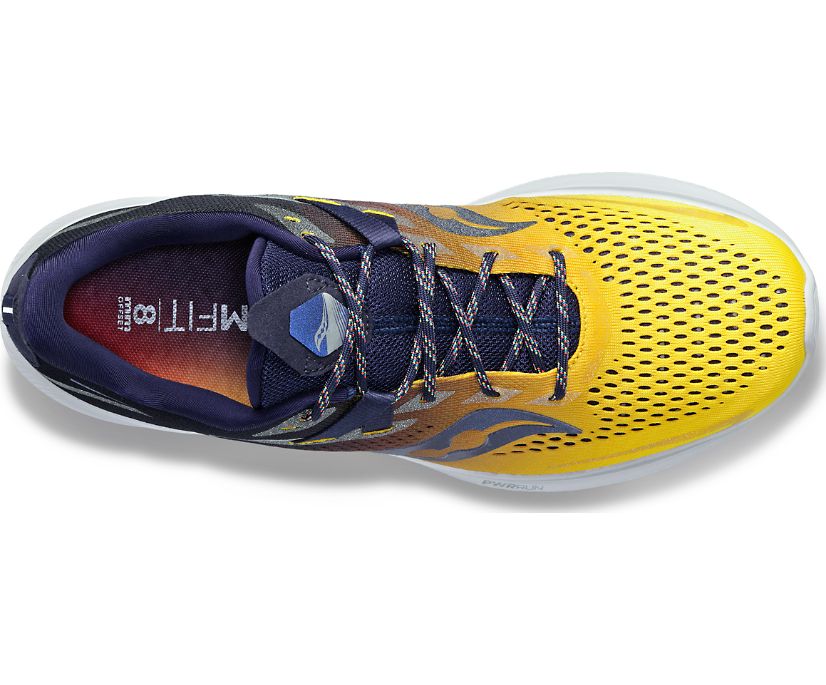 Saucony men's running shoe Ride 15 S20729-65 yellow midnight blue