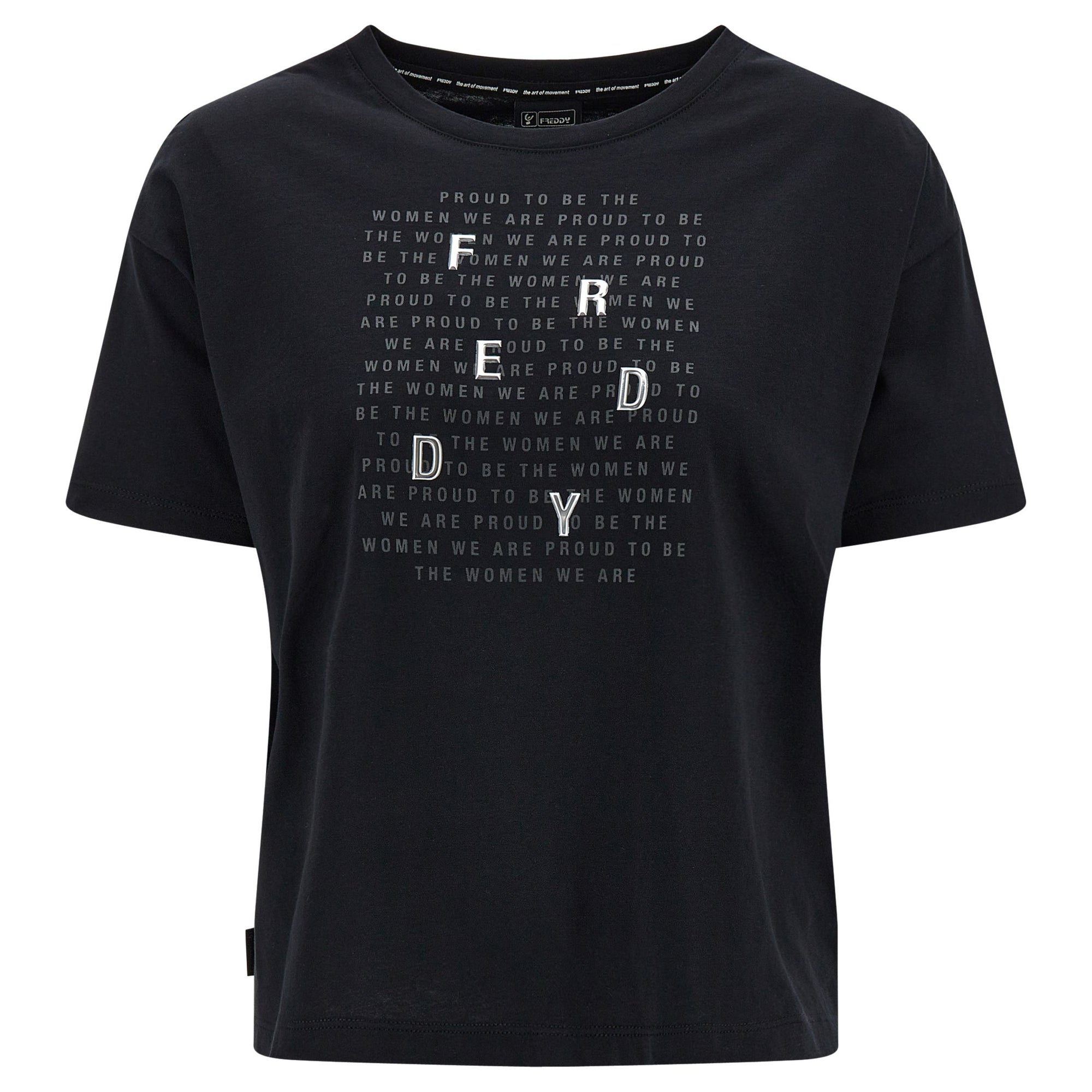 Freddy T-shirt with S2WBCCT7 N black print