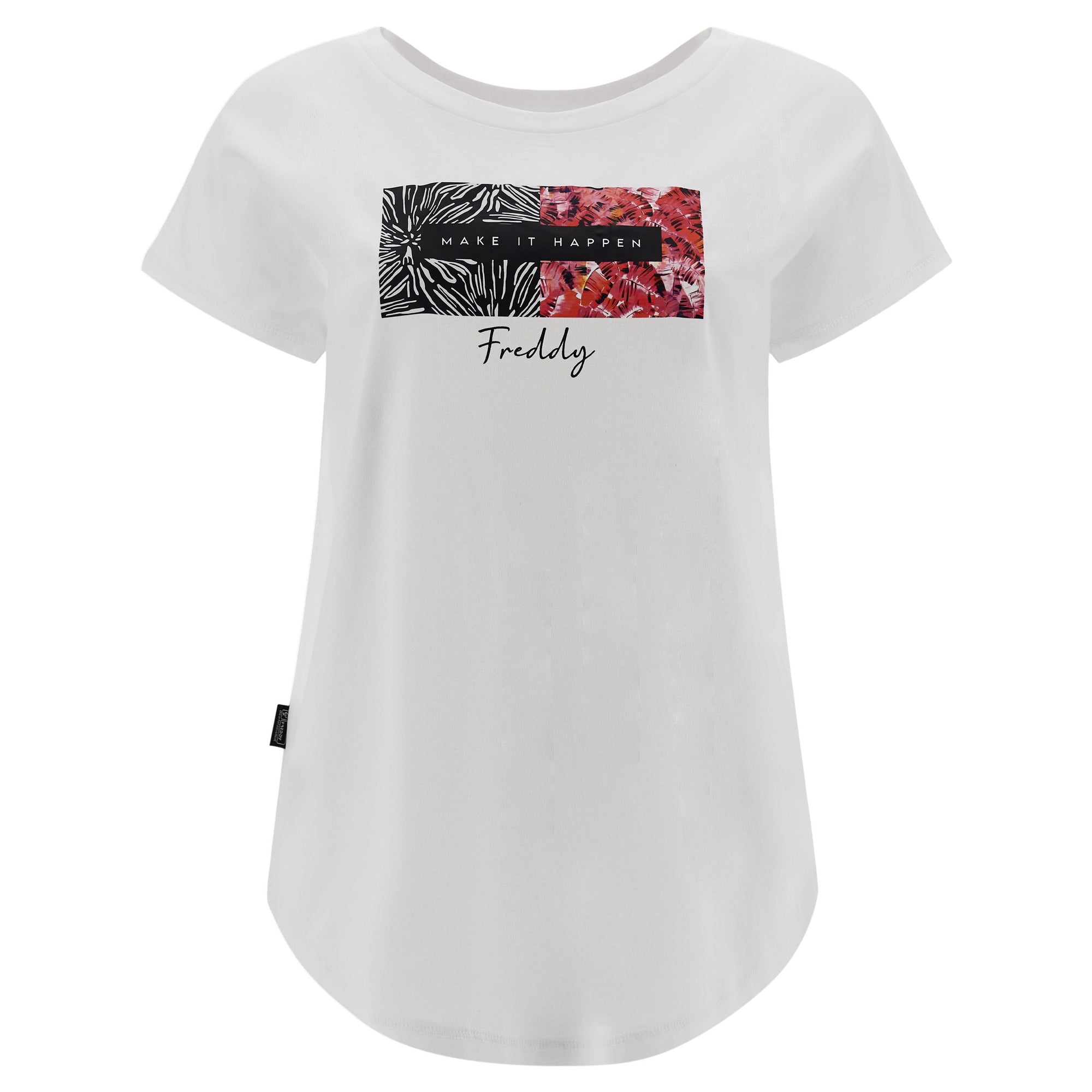 Freddy Women's short sleeve t-shirt S3WBFT4 W white