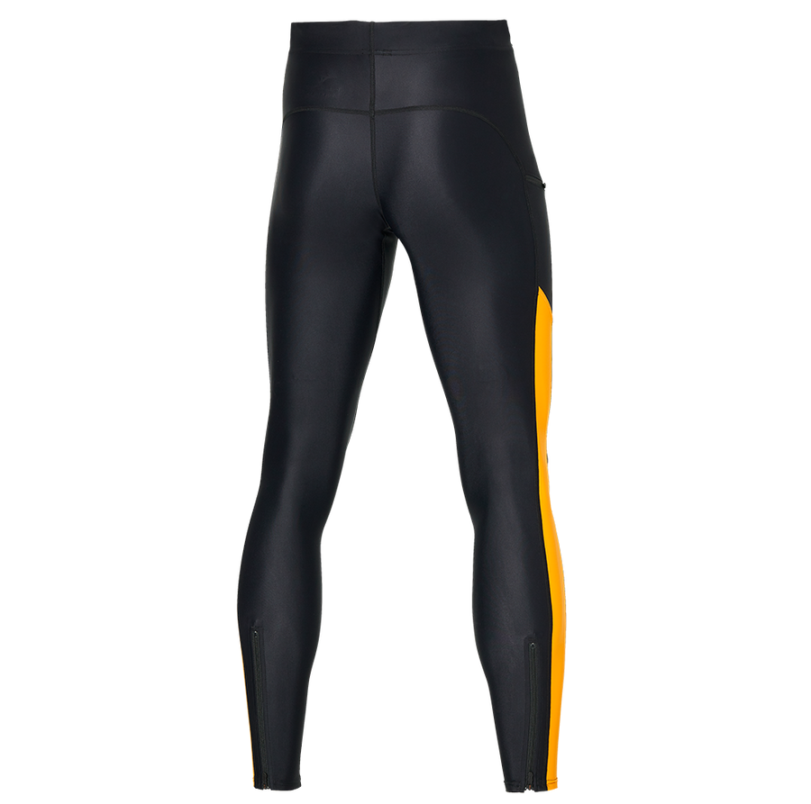 Mizuno Pantalone lungo da uomo da corsa Core Long Tight J2GB261198 black-racing yellow