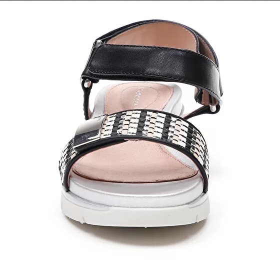 Stonefly sandalo casual da donna Elody 11 Nappa Sintetico Intreccio 213861 000 nero