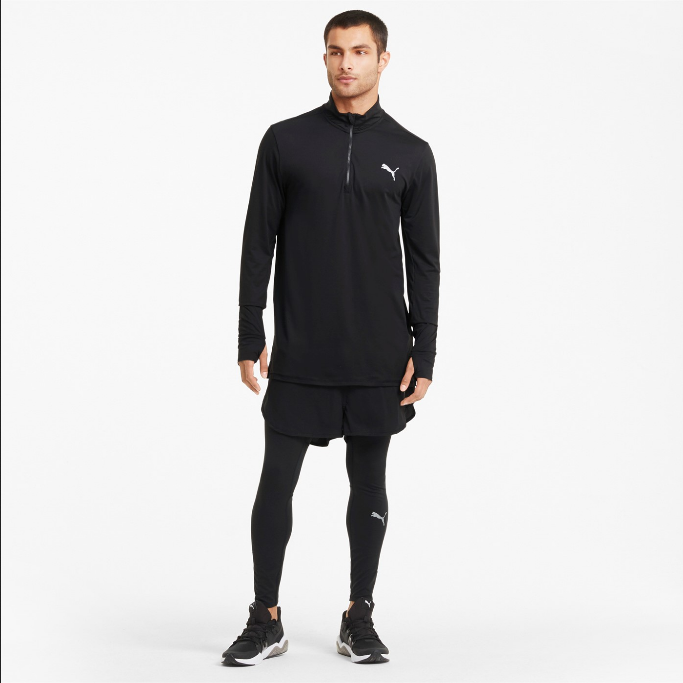 Puma long sports trousers for running Run Favorite 520218 01 black