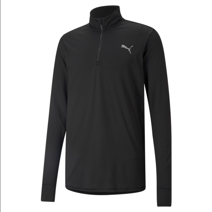 Puma Running shirt half zip long sleeve Run Favorite 1/4 Zip M 520211 01 black