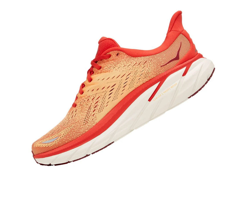 Hoka One One men's running shoe Clifton 8 1119393/FBOR red orange