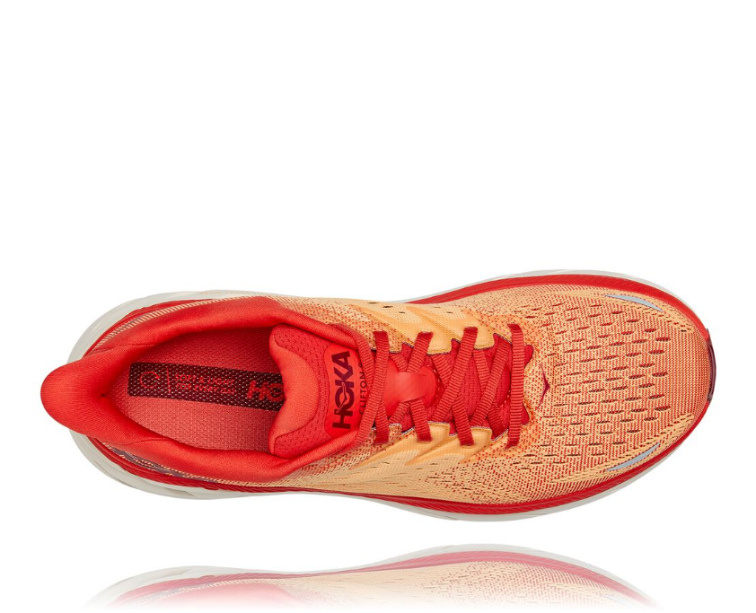 Hoka One One men's running shoe Clifton 8 1119393/FBOR red orange