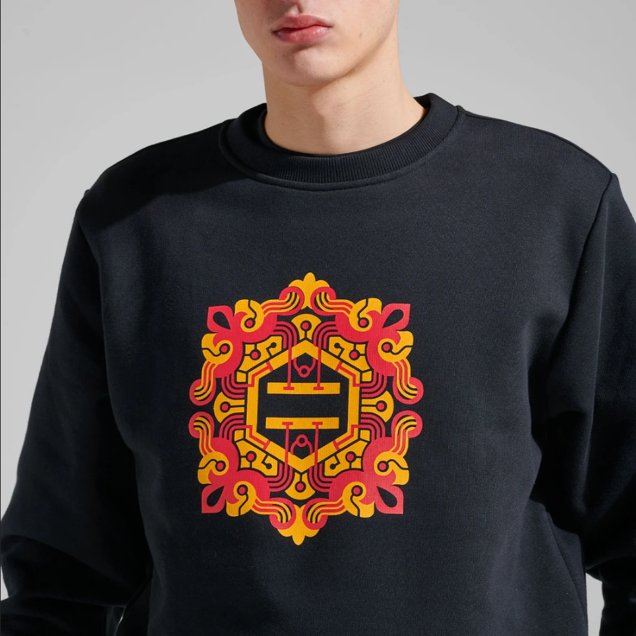 Dolly Noire Logo Maioliche Crewneck SW009-SD-01 black