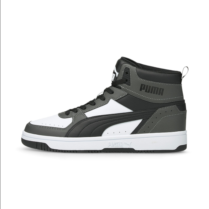 Puma sneakers alta da uomo Rebound JOY 374765 08 grigio scuro-nero-bianco