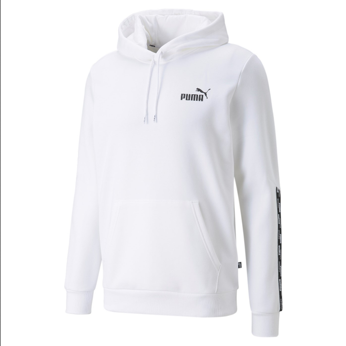 Puma felpa con cappuccio Tape 589411 02 bianco