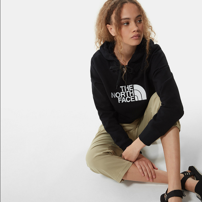 The North Face Drew Peak Women's Hoodie with Kangaroo Pocket NF0A55ECJK31 Black