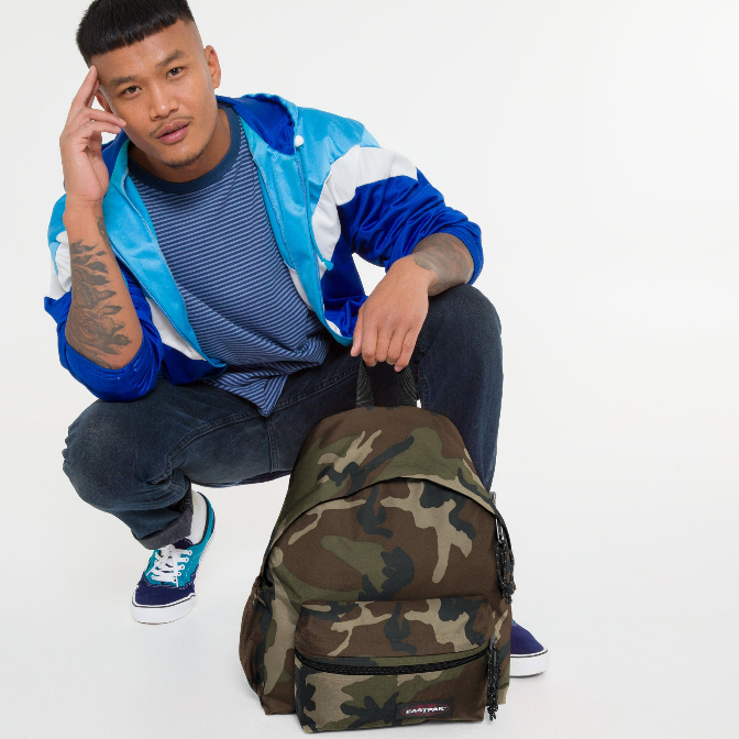 Eastpak Zaino per la scuola e tempo libero Padded ZIPPL'R + Camo 24litri 40x30x18cm EK0A5B74181 camo