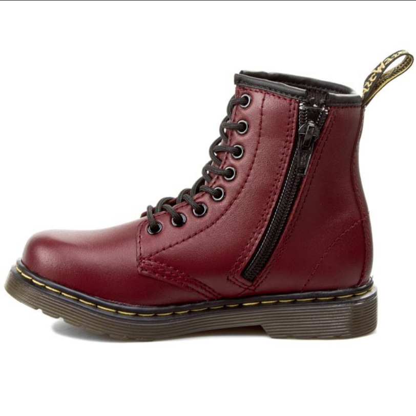 Dr. Martens anfibio da ragazzi 1460 J Softy T 15382601 rosso ciliegia