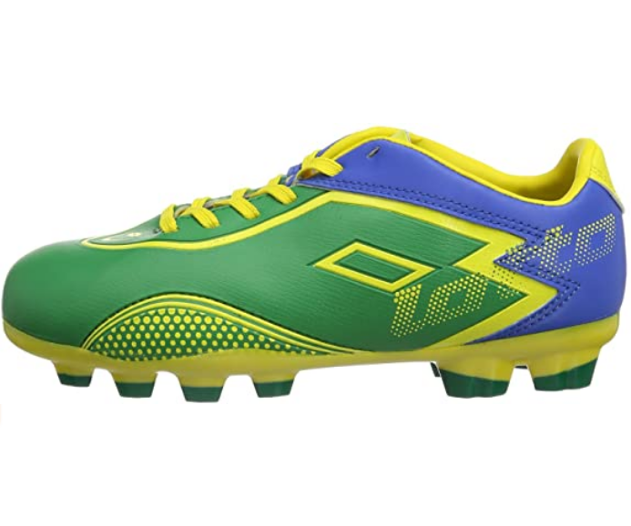 Lotto scarpa da calcio da ragazzo Zhero Gravity R0301 verde-giallo-blu