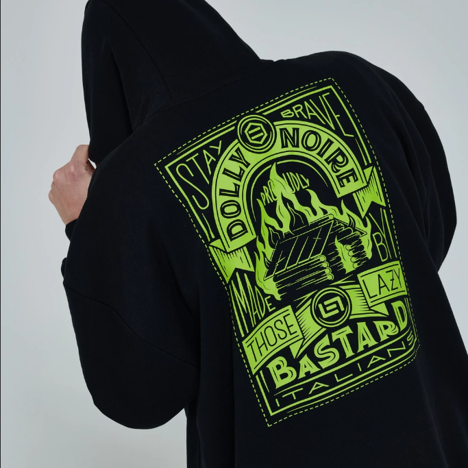 Dolly Noire Bastard Hoodie SW070-SK-01 black