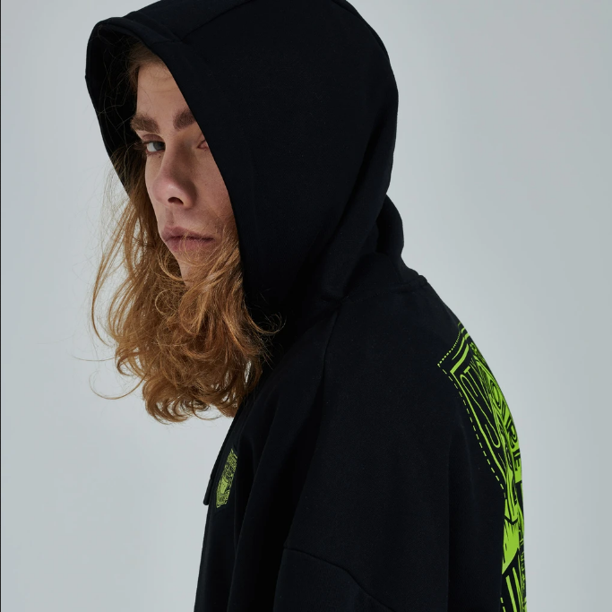 Dolly Noire Bastard Hoodie SW070-SK-01 black