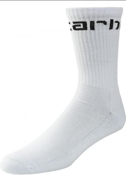 Carhartt Socks media altezza I029422 8 white-black