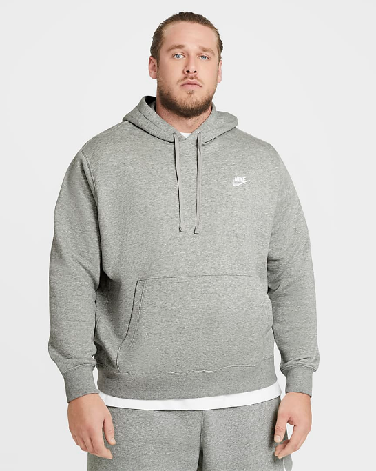 Nike Club Over The Head hoodie BV2654 063 dark gray heather