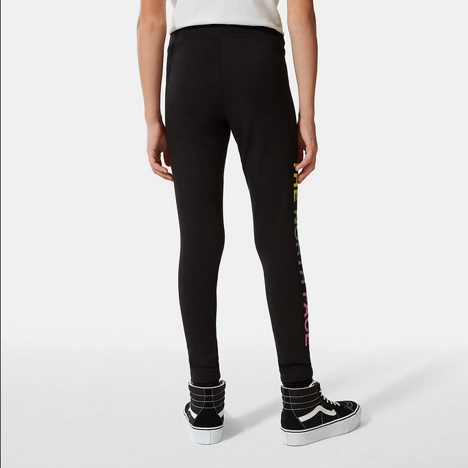 The North Face girls' sports trousers Legging Graphic NF0A7R1RWZY1 black multicolour
