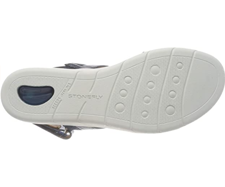 Stonefly sandalo casual da donna Aqua III 11 in pelle laminata 213783 100 limo blu