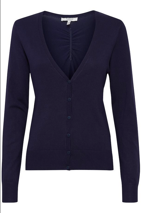 b.young Knitted Cardigan Pimba 20811102 193920 peacoat