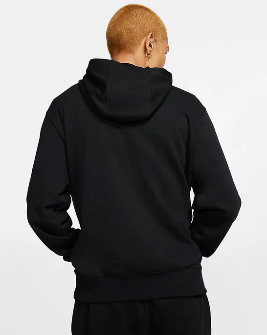 Nike Felpa da uomo con cappuccio e cerniera intera Sportswear Club BV2648-010 nero